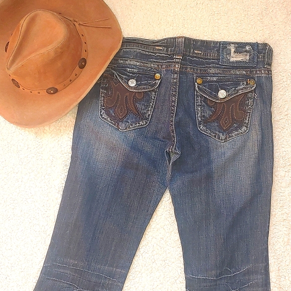 MEK Denim Singapore Distressed Bootcut Jeans - Picture 2 of 9